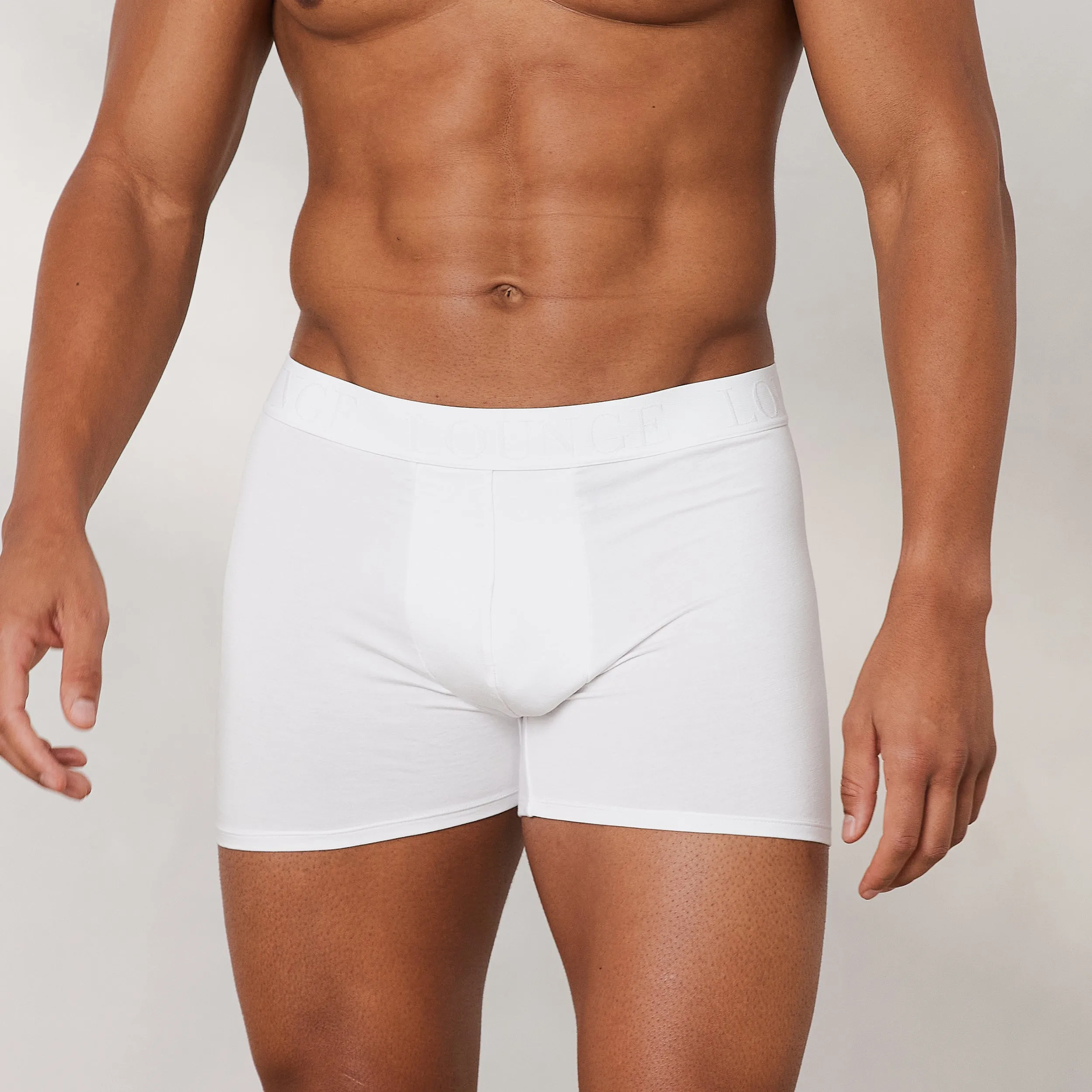 Men's Luxe Boxers (3 Pack) - White