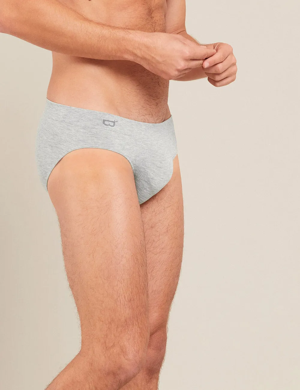 Men's Original Briefs - Light Grey Marl