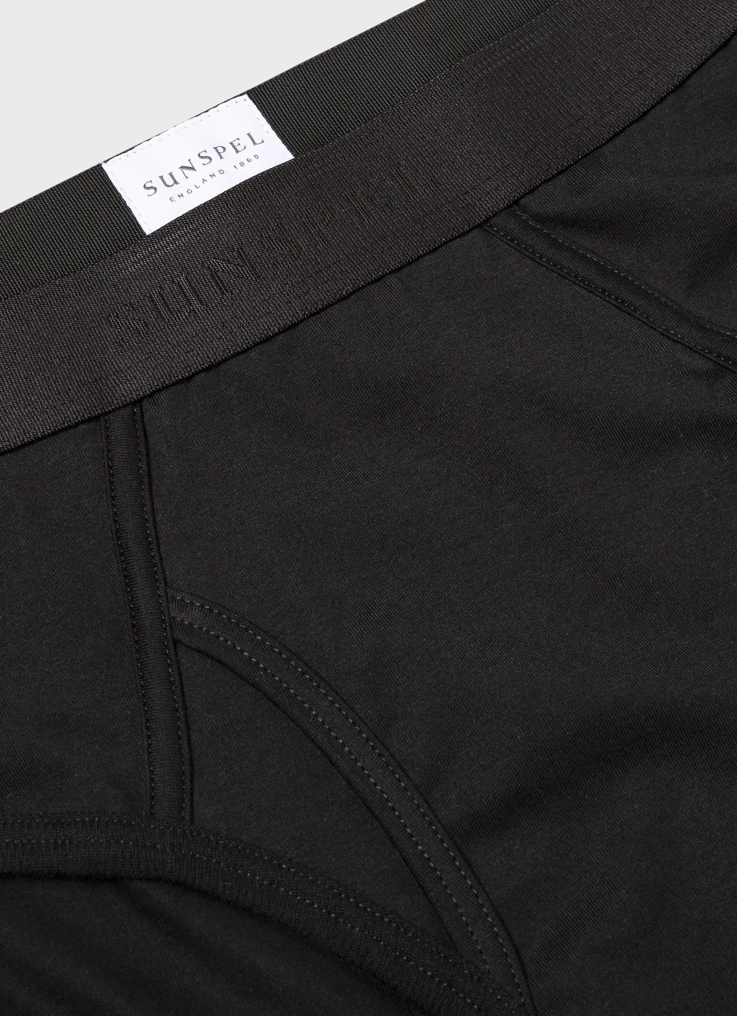 Men's Superfine Cotton Briefs in Black