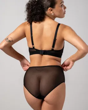 Mesh Highwaist Briefs Black