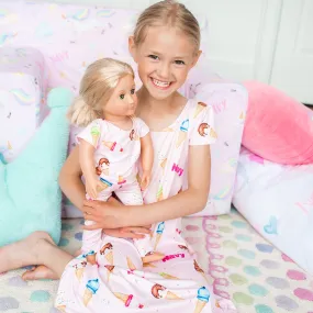 Personalized Nightgown & Matching Doll PJs