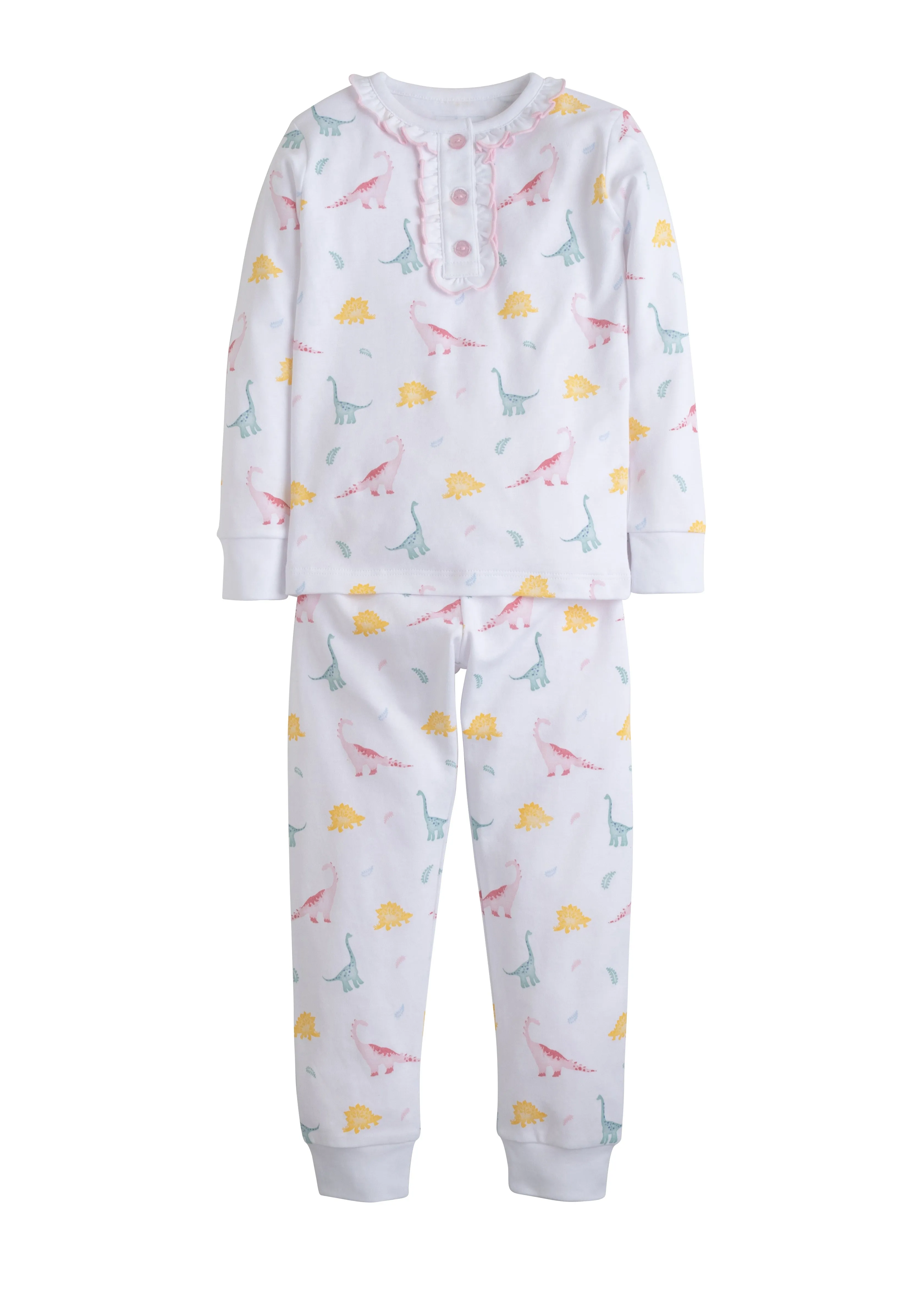 Printed Pajamas | Pink Dinosaur (18M)