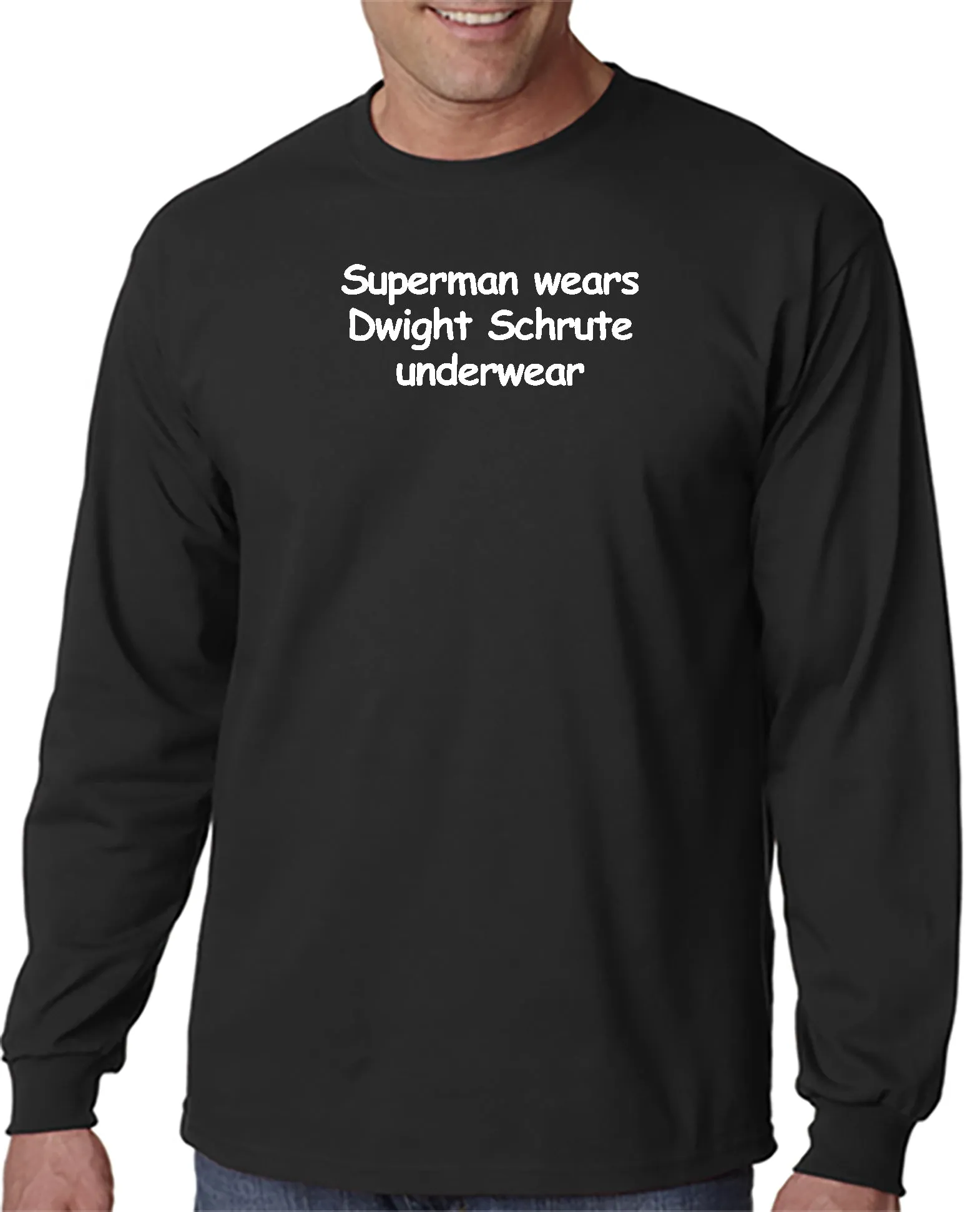 Superman Wears Dwight Schrute Underwear T-shirt