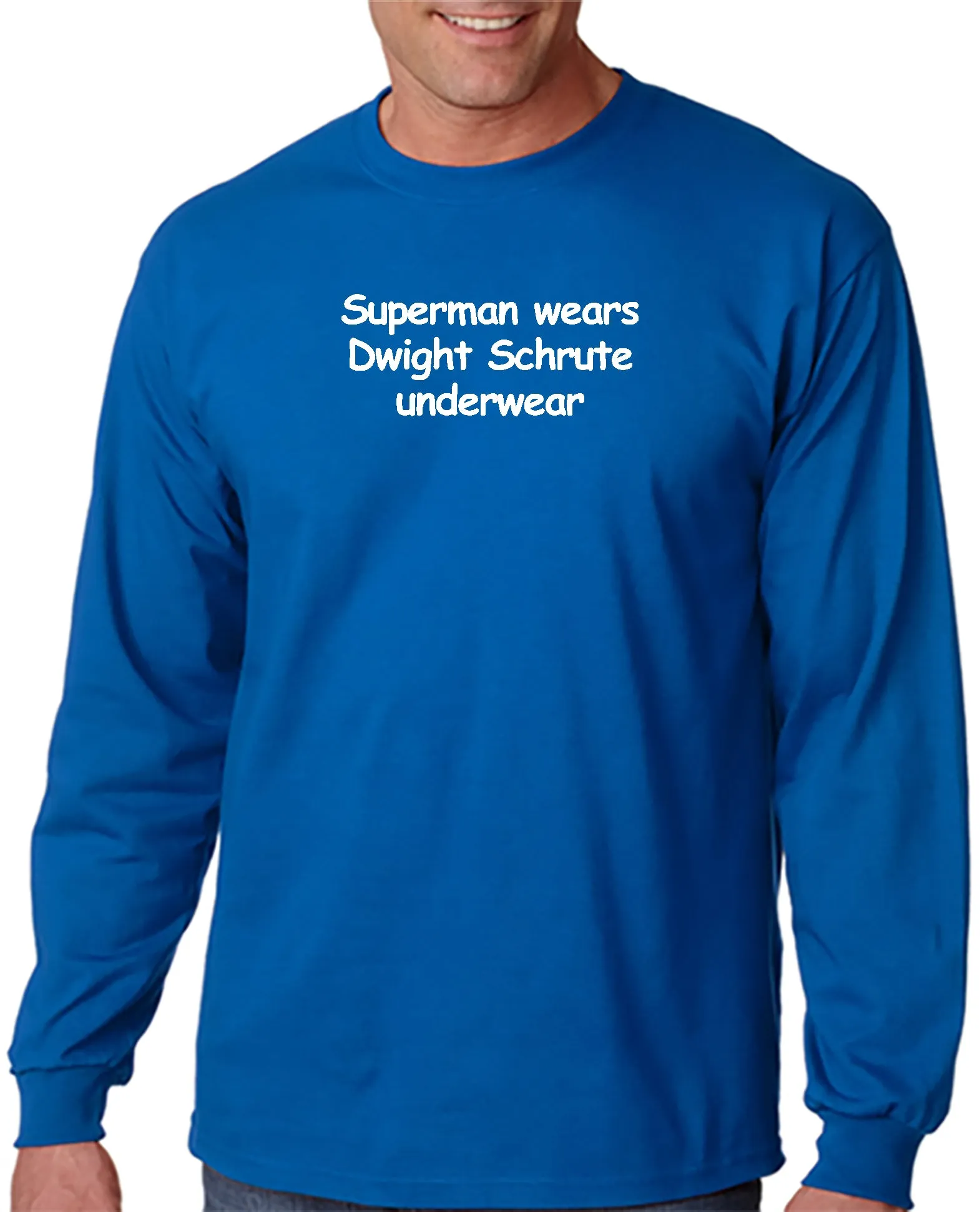 Superman Wears Dwight Schrute Underwear T-shirt