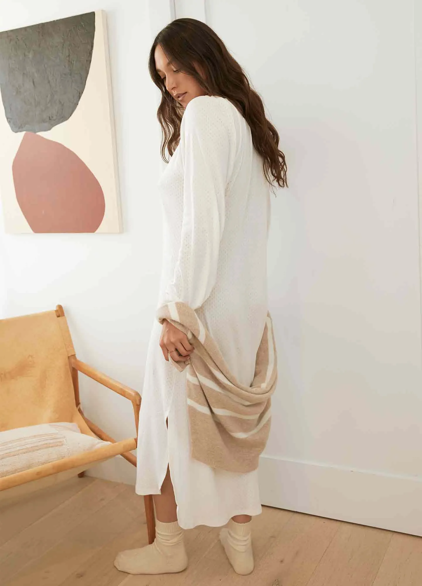 The Longsleeve Pointelle Nightgown