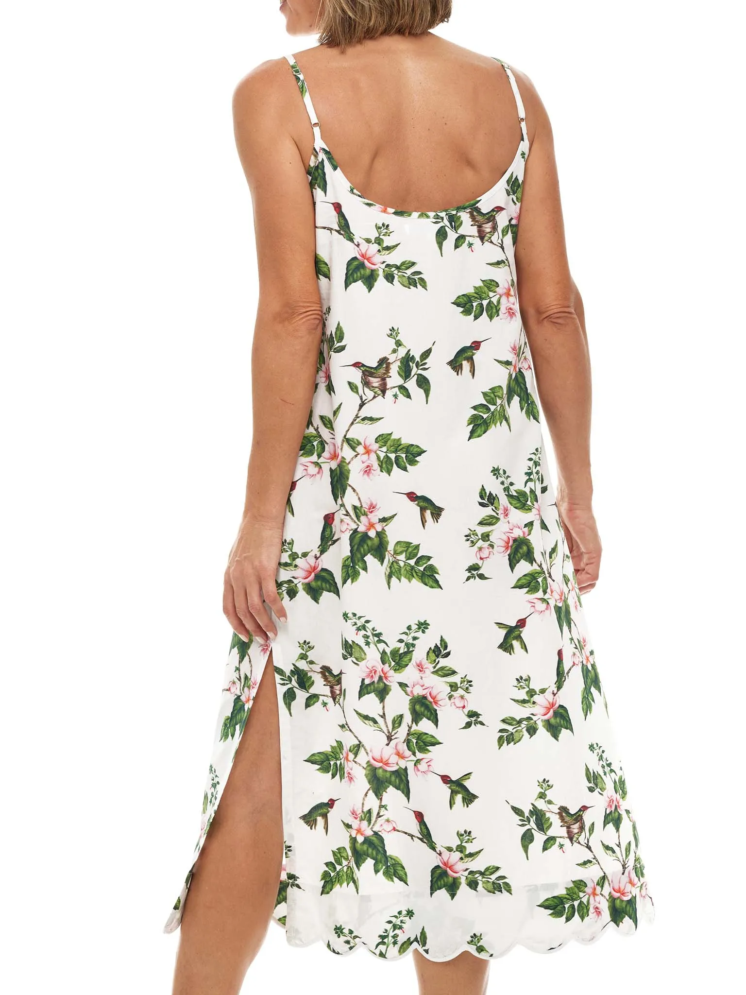 White Hummingbird Slip Nightgown