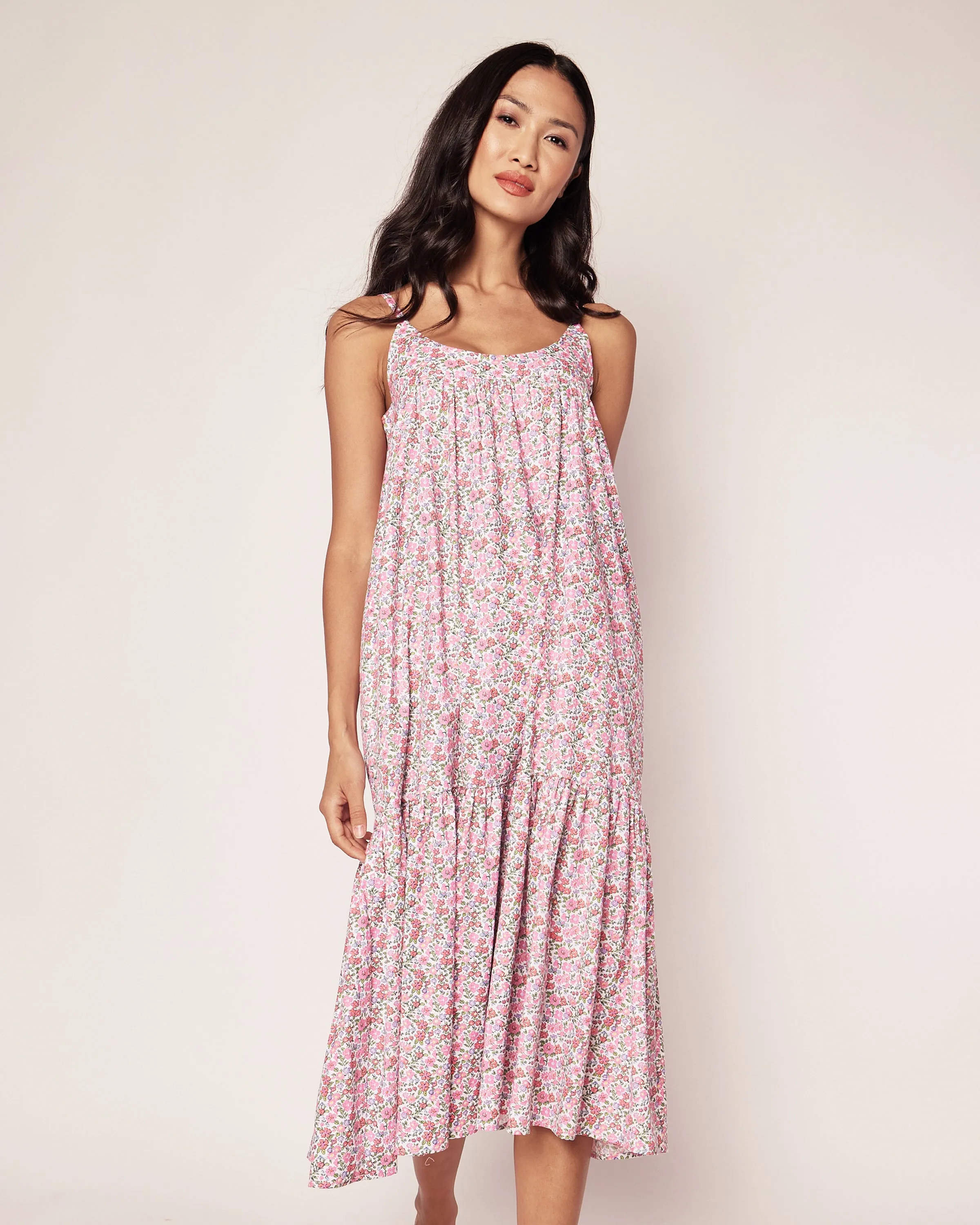 Women's Twill Chloe Nightgown in Fleurs de Rose